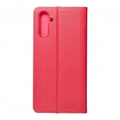 Samsung Galaxy A04s Portefeuilles LUNA Book Gold Élégant  Rouge