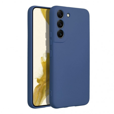 Samsung Galaxy S22 Coque Silicone Élégant  Bleu