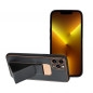 Apple iPhone 13 Pro Coque LEATHER Case Kickstand Noir
