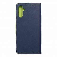 Samsung Galaxy A04s Portefeuilles Fancy Book Marine / Citron vert