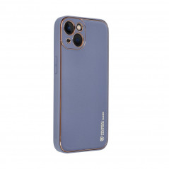 Apple iPhone 13 Coque Leather Bleu