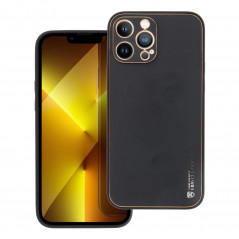 Apple iPhone 13 Pro Max Coque Leather Noir