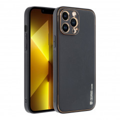 Apple iPhone 13 Pro Max Coque Leather Noir
