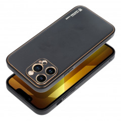 Apple iPhone 13 Pro Max Coque Leather Noir