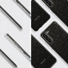 Samsung Galaxy S21 FE 5G Coque Spigen Liquid Crystal Clair comme du cristal  Cristal scintillant