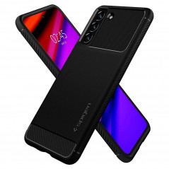 Samsung Galaxy S21 FE 5G Coque Spigen Armor Fibre de carbone, Élégant  Noir