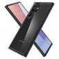 Samsung Galaxy S22 Ultra Coque Spigen Ultra Hybrid Clair comme du cristal  Noir mat