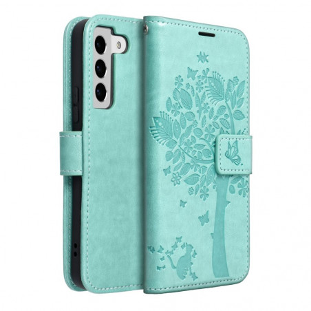 Samsung Galaxy S22 Portefeuilles MEZZO Book Arbre  Vert