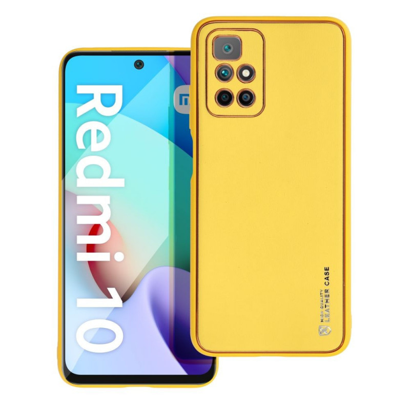 XIAOMI Redmi 10 5G Coque Leather Jaune