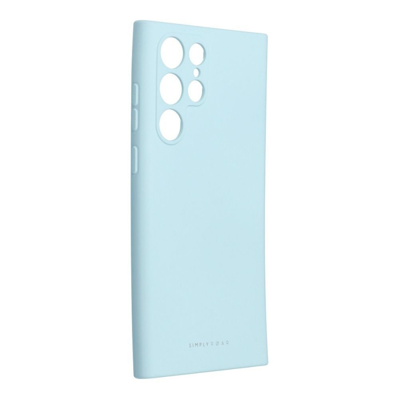 Samsung Galaxy S22 Ultra Coque Roar Space Monochromatique, Élégant  Bleu ciel