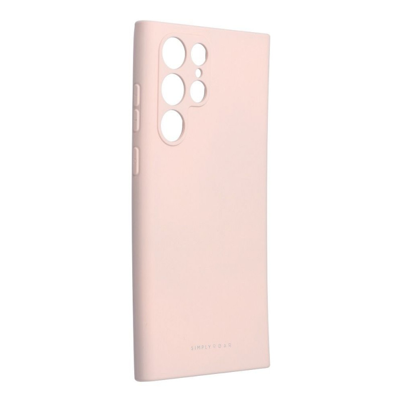 Samsung Galaxy S22 Ultra Coque Roar Space Monochromatique, Élégant  Rose