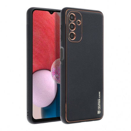 Samsung Galaxy A13 LTE Coque Leather Noir