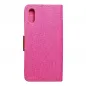 XIAOMI Redmi 9C Portefeuilles Canvas Book Rose