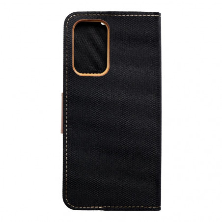 Samsung Galaxy A53 5G Portefeuilles Canvas Book Noir