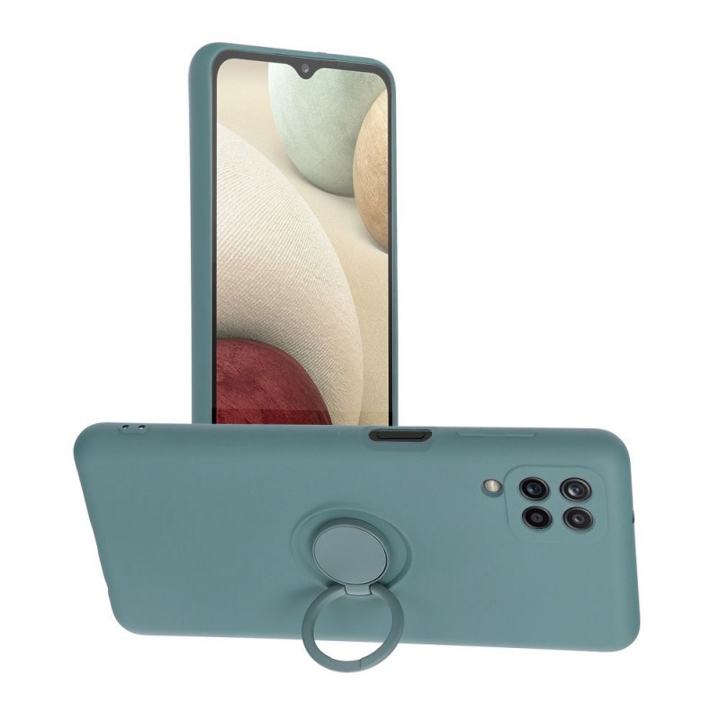 Samsung Galaxy A12 Coque Silicone ring Vert