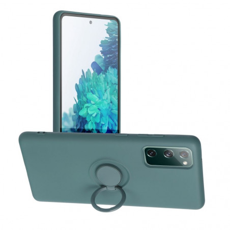 Samsung Galaxy S20 FE 5G Coque Silicone ring Vert