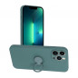 Apple iPhone 13 Pro Max Coque Silicone ring Vert