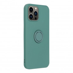 Apple iPhone 13 Pro Max Coque Silicone ring Vert