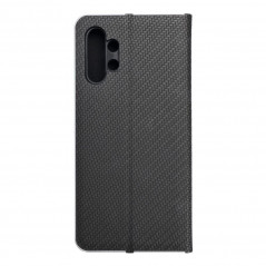 Samsung Galaxy A13 LTE Portefeuilles LUNA Book Carbon Fibre de carbone, Élégant  Noir
