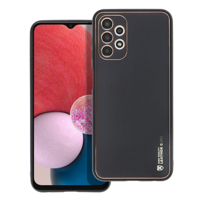 Samsung Galaxy A13 LTE Coque Leather Noir