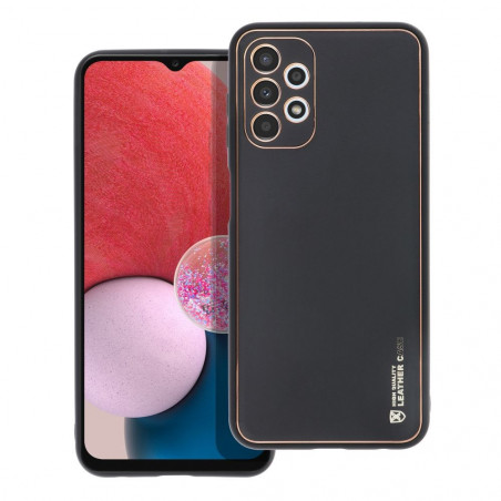 Samsung Galaxy A13 LTE Coque Leather Noir