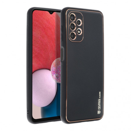 Samsung Galaxy A13 LTE Coque Leather Noir