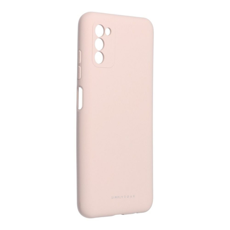 Samsung Galaxy A03s Coque Roar Space Monochromatique, Élégant  Rose