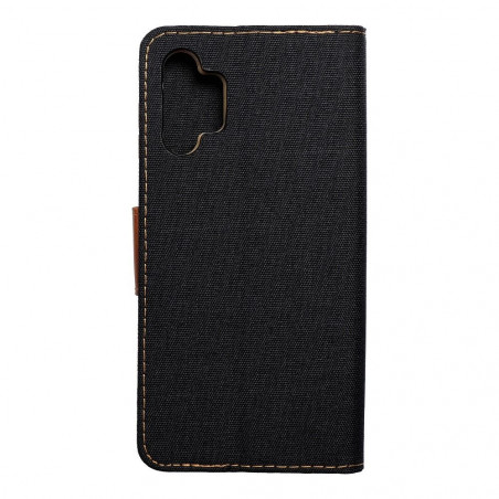 Samsung Galaxy A13 LTE Portefeuilles Canvas Book Noir