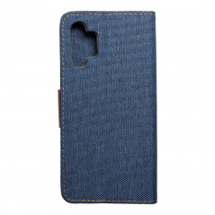 Samsung Galaxy A13 LTE Portefeuilles Canvas Book Bleu marine