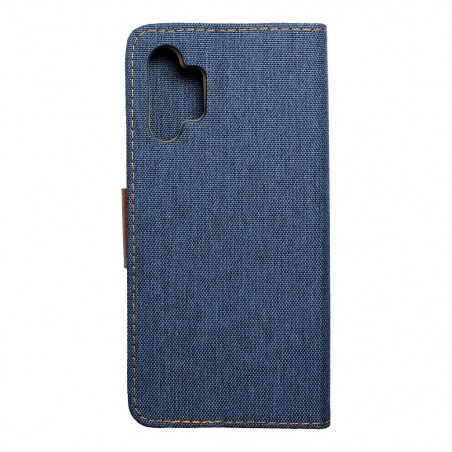 Samsung Galaxy A13 LTE Portefeuilles Canvas Book Bleu marine