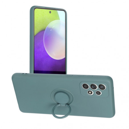 Samsung Galaxy A52 LTE Coque Silicone ring Vert