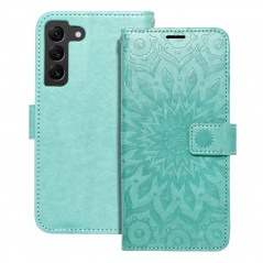 Samsung Galaxy S22 Portefeuilles MEZZO Book Mandala  Vert
