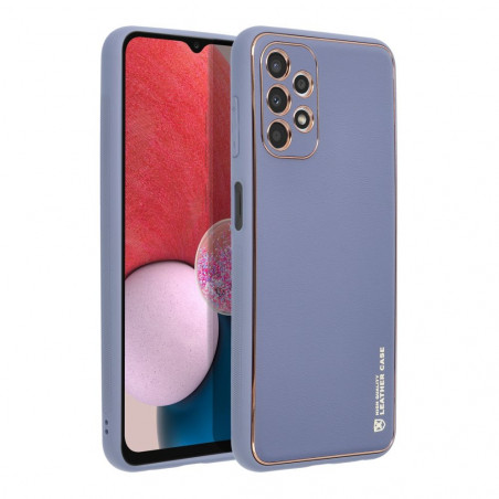 Samsung Galaxy A13 LTE Coque Leather Bleu