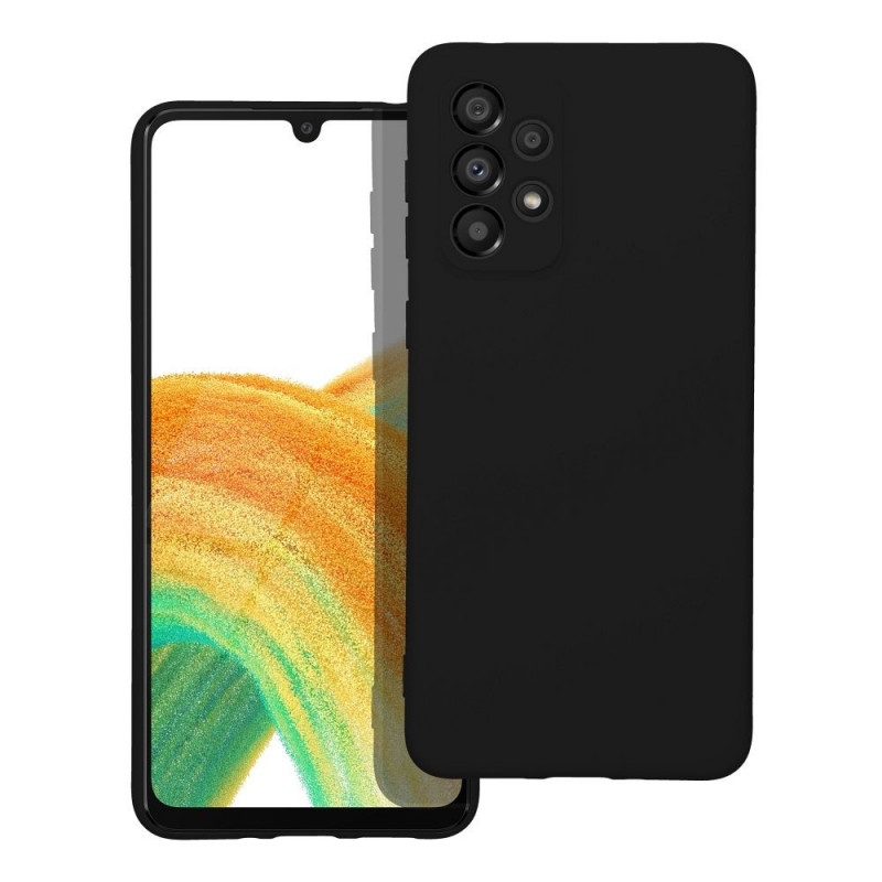 Samsung Galaxy A33 Coque Silicone Élégant  Noir