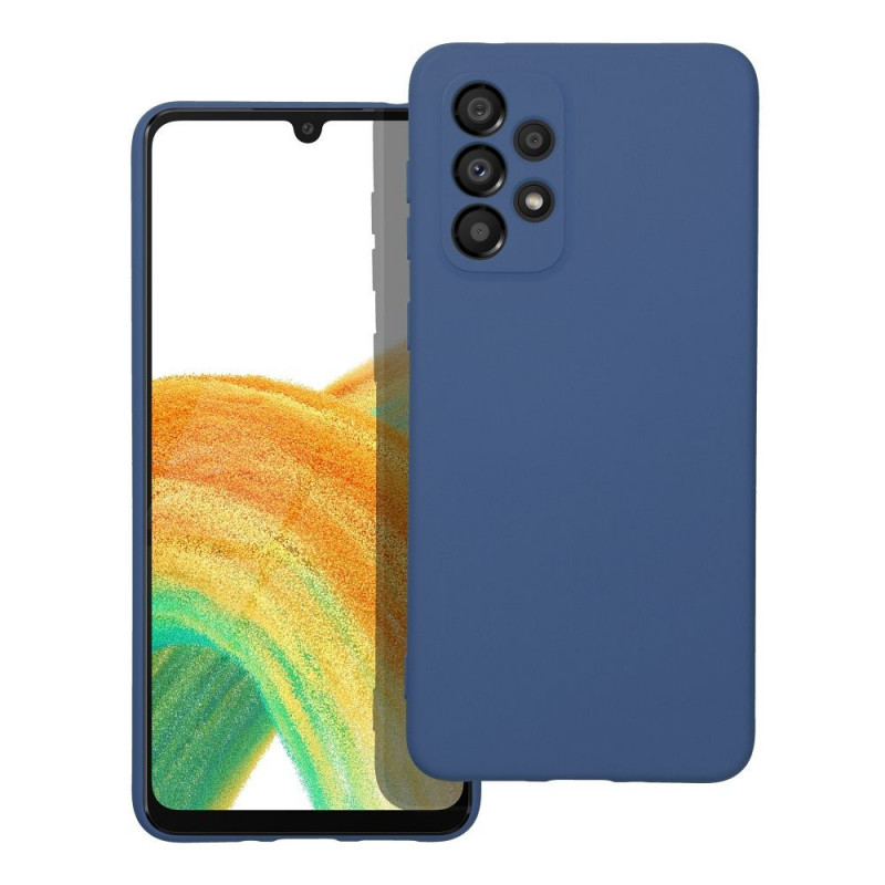 Samsung Galaxy A33 Coque Silicone Élégant  Bleu