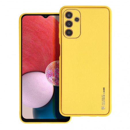Samsung Galaxy A13 LTE Coque Leather Jaune