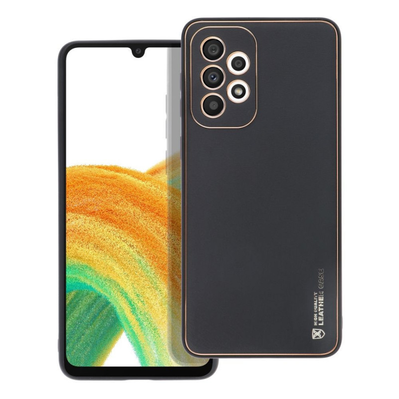 Samsung Galaxy A33 Coque Leather Noir
