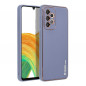 Samsung Galaxy A33 Coque Leather Bleu