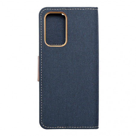 Samsung Galaxy A53 5G Portefeuilles Canvas Book Bleu marine