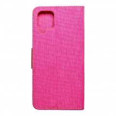 Samsung Galaxy A12 Portefeuilles Canvas Book Rose