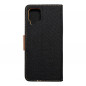 Samsung Galaxy A12 Portefeuilles Canvas Book Noir