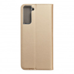 Samsung Galaxy S21 Plus 5G Portefeuilles Smart Case Book Or