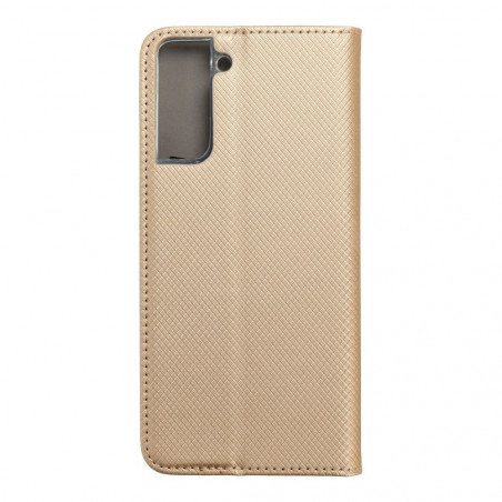 Samsung Galaxy S21 Plus 5G Portefeuilles Smart Case Book Or