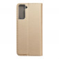 Samsung Galaxy S21 Plus 5G Portefeuilles Smart Case Book Or