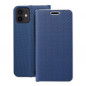 Apple iPhone 12 Pro Portefeuilles LUNA Book Carbon Fibre de carbone, Élégant  Bleu