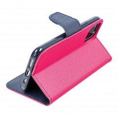 Apple iPhone SE 2020 Portefeuilles Fancy Book Rose / Marine