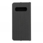 Samsung Galaxy S10 Portefeuilles LUNA Book Carbon Fibre de carbone, Élégant  Noir