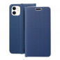 Apple iPhone 11 Portefeuilles LUNA Book Carbon Fibre de carbone, Élégant  Bleu