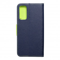 Samsung Galaxy S20 FE 5G Portefeuilles Fancy Book Marine / Citron vert