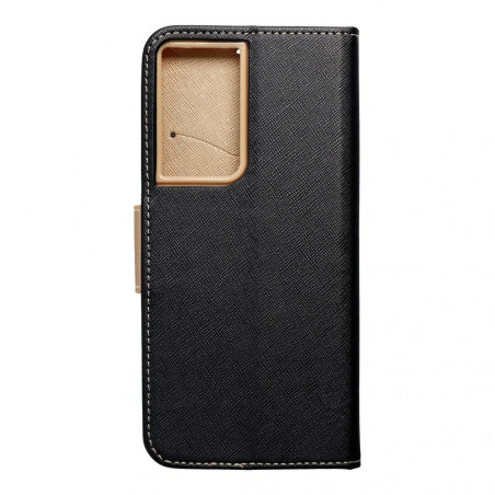 Samsung Galaxy S21 Ultra 5G Portefeuilles Fancy Book Noir